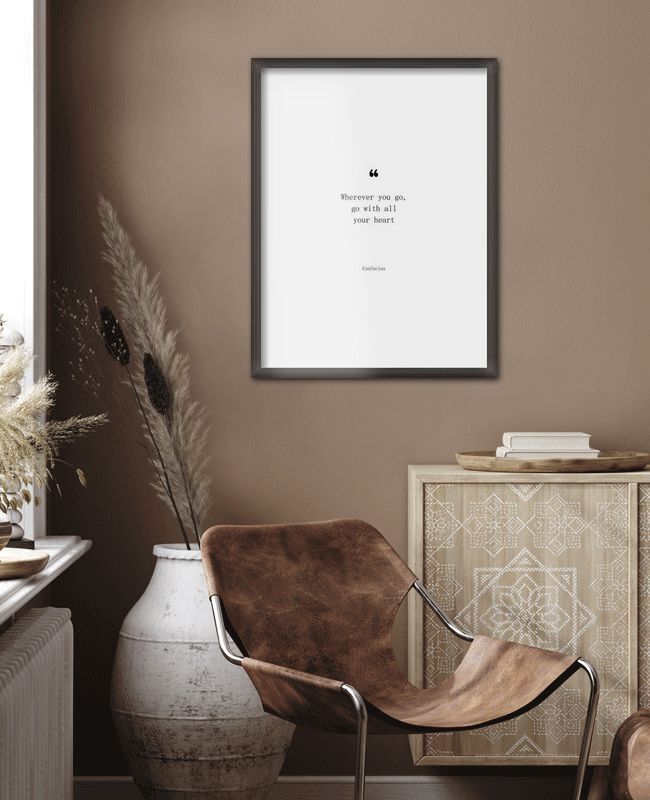 Affiche Confucius "Il Ne Fait Pas" - Print Photo Ou Encadré - Art Mural
