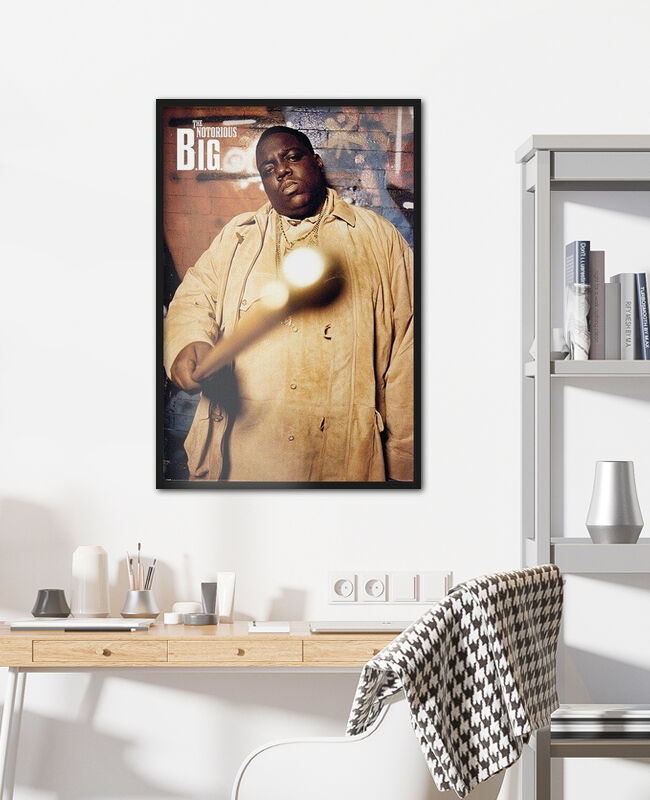 Cadre Photo Street Art Notorious Big - Affiche Poster Rap Américain 40x30cm