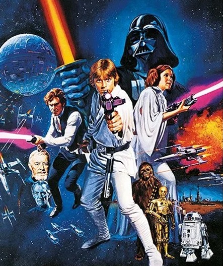 Star Wars: Retour De Le Jedi Carré Calendrier 2024 Mural Agenda