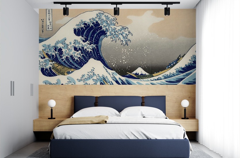Festmény reprodukció The Great Wave Off Kanagawa - Katsushika Hokusai