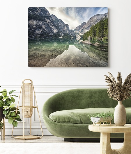 Stampe su Tela Landscape 29 Moderne Leinwand aus 3 Paneelen, bereits  gerahmt, Canvas, fertig zum Aufhängen, 90 x 60 cm