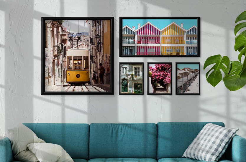 Photographie artistique Four Houses of Striped Colors
